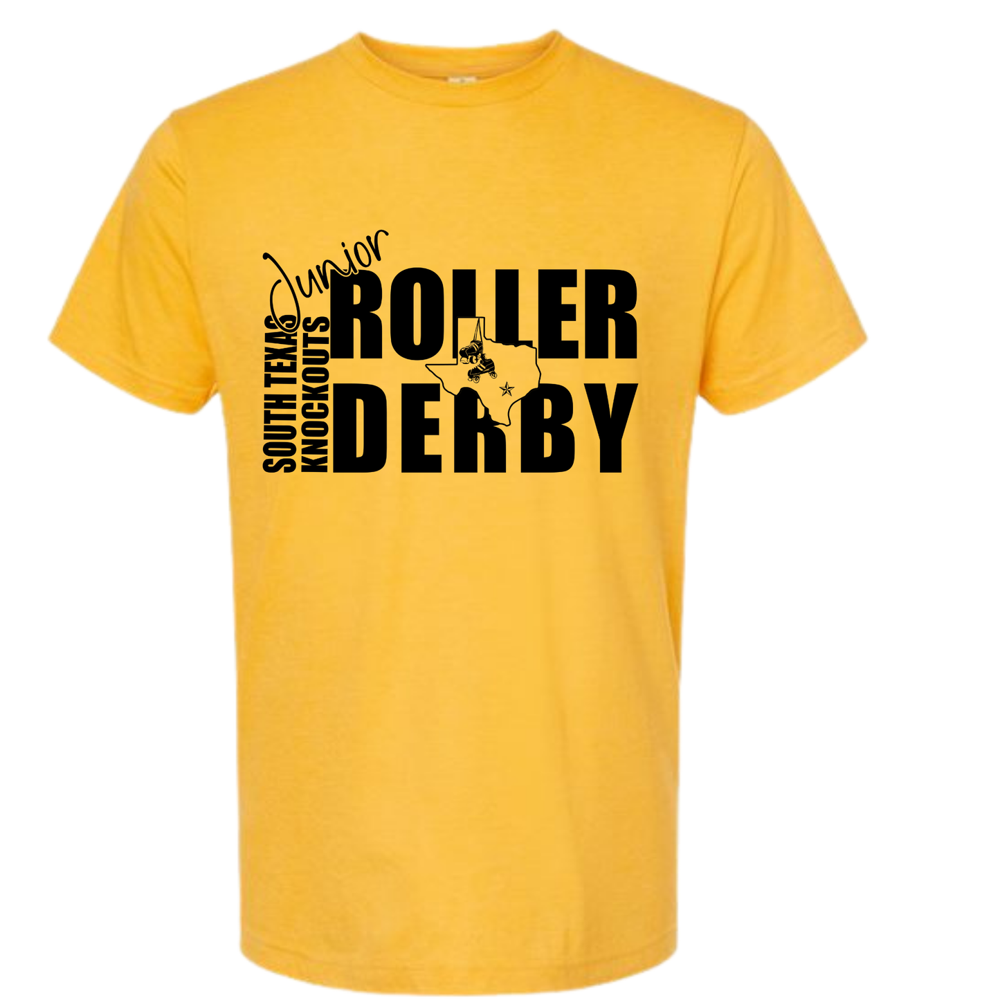 South Texas Knockouts Junior Roller Derby Tee Unisex Fit | Front DTF Print