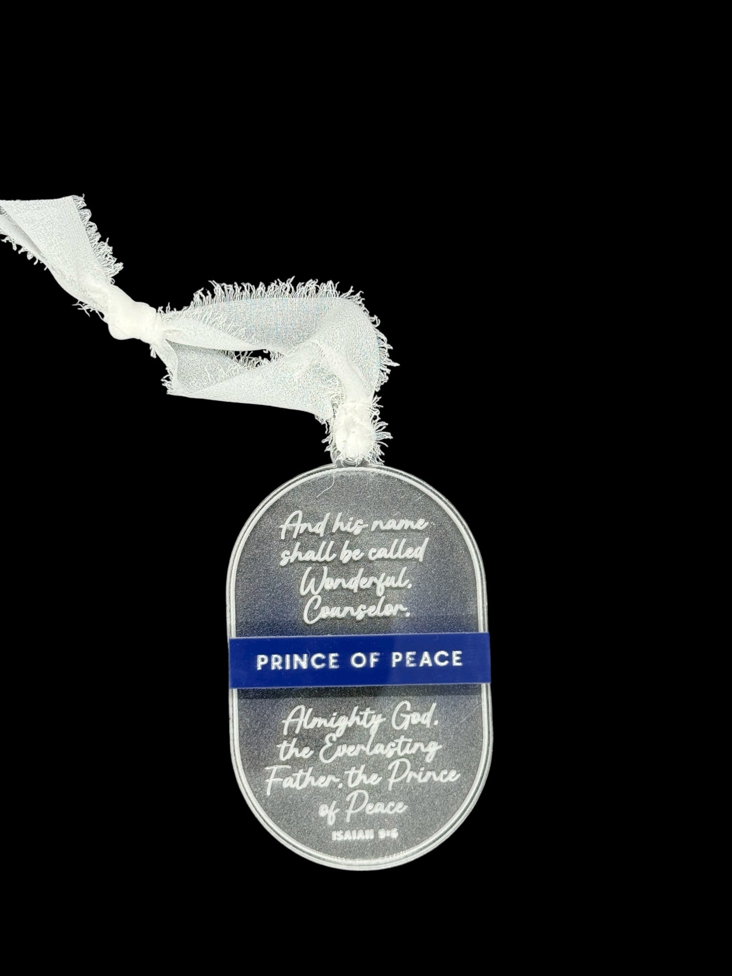 King of Peace – Christian Acrylic Ornament
