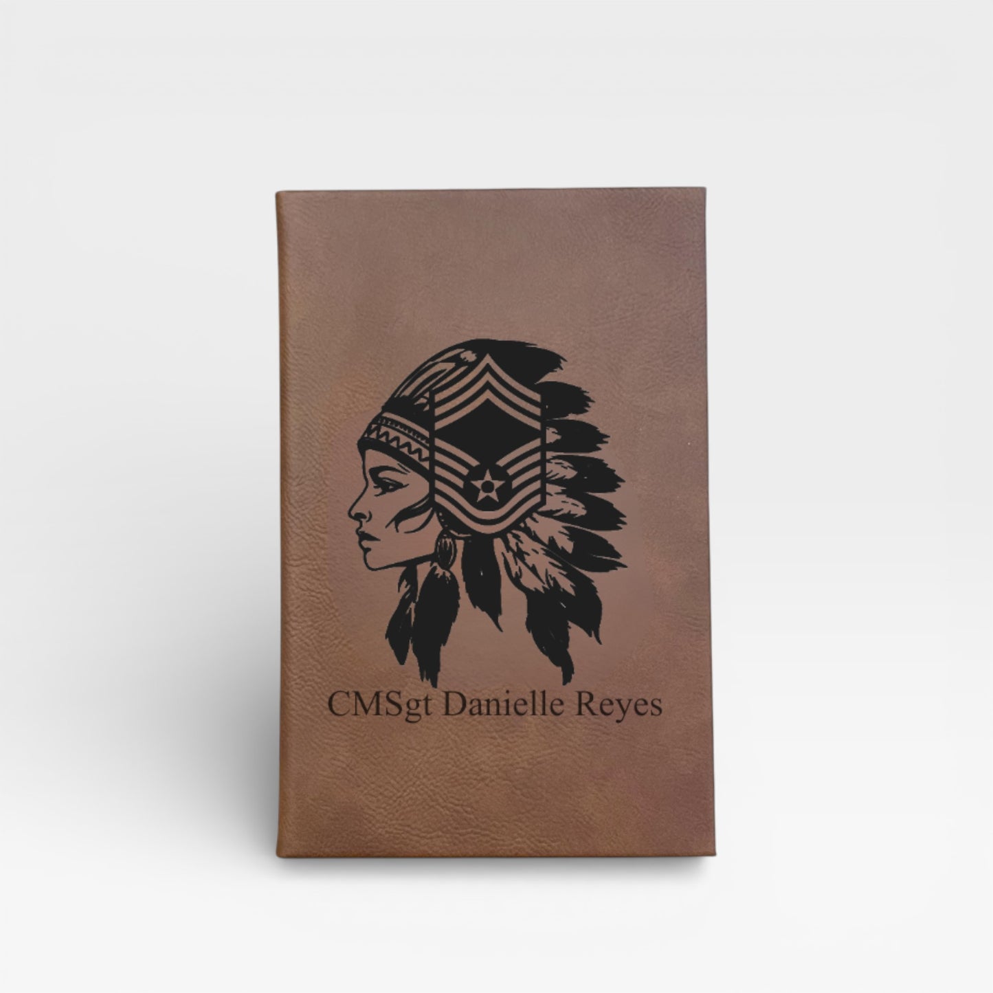 Personalized Leatherette Journal – Military Promotion Gift