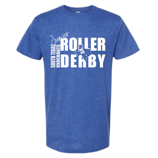 South Texas Knockouts Junior Roller Derby Tee Unisex Fit | Front DTF Print