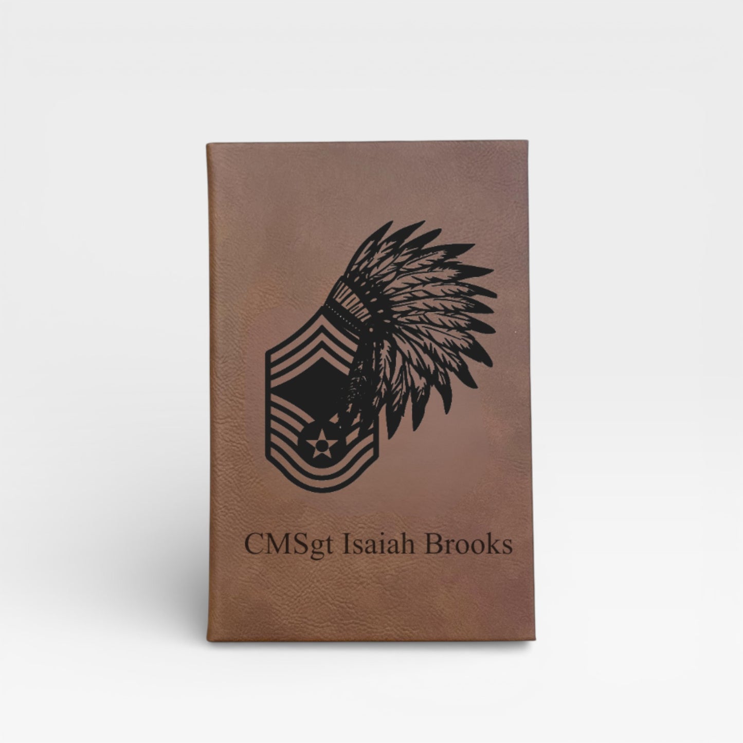 Personalized Leatherette Journal – Military Promotion Gift