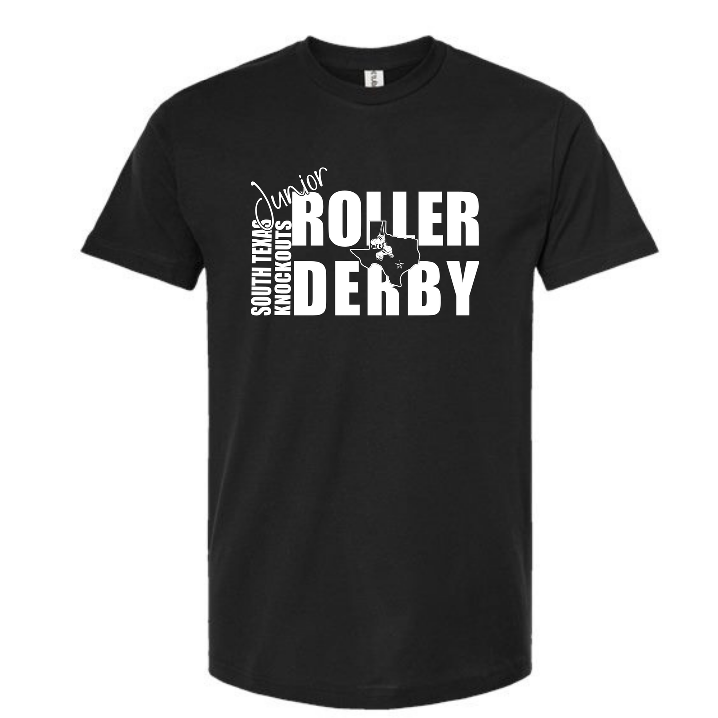 South Texas Knockouts Junior Roller Derby Tee Unisex Fit | Front DTF Print