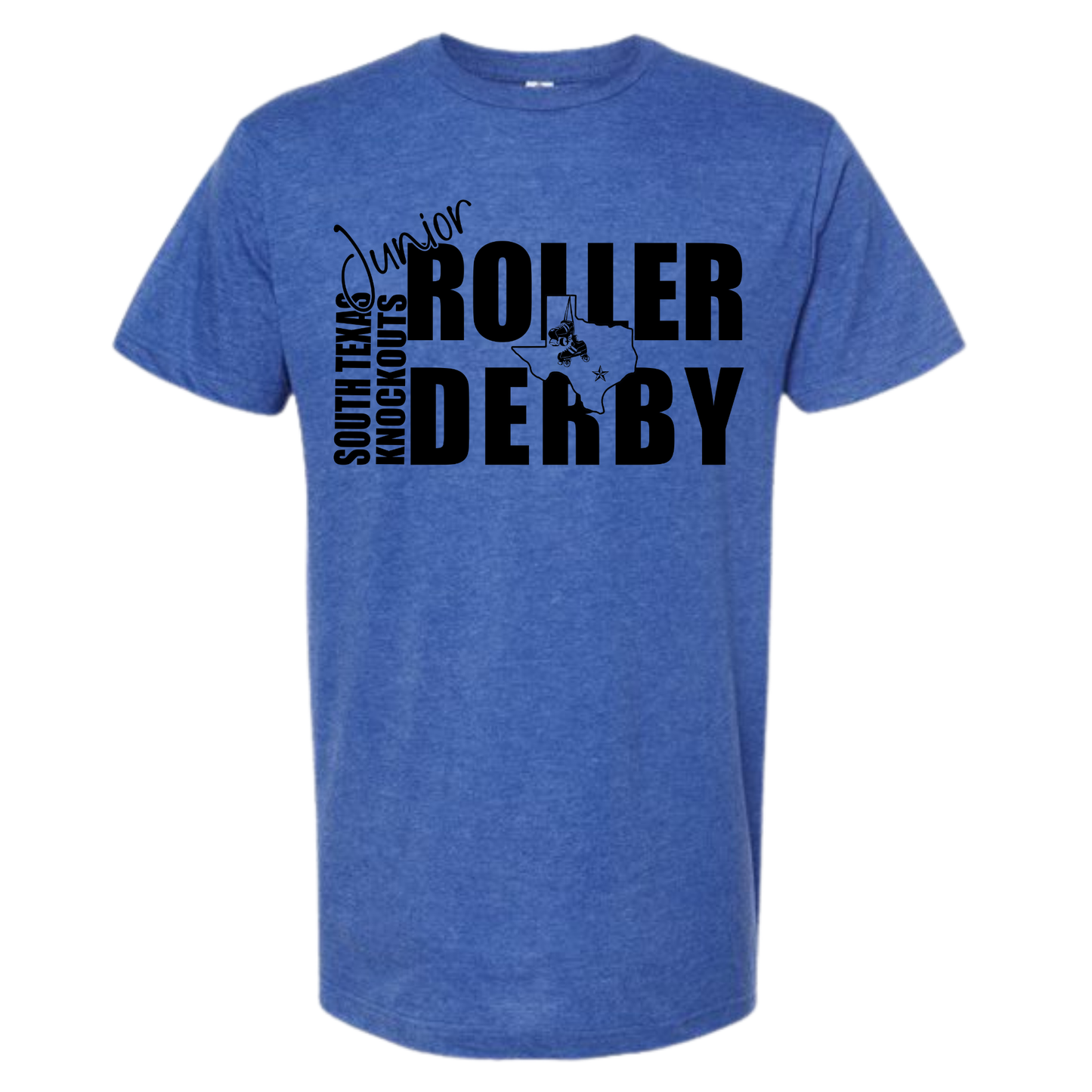 South Texas Knockouts Junior Roller Derby Tee Unisex Fit | Front DTF Print