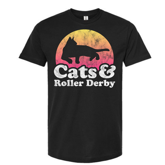 Cats & Roller Derby Unisex Tee – Fierce, Funny, and Totally You