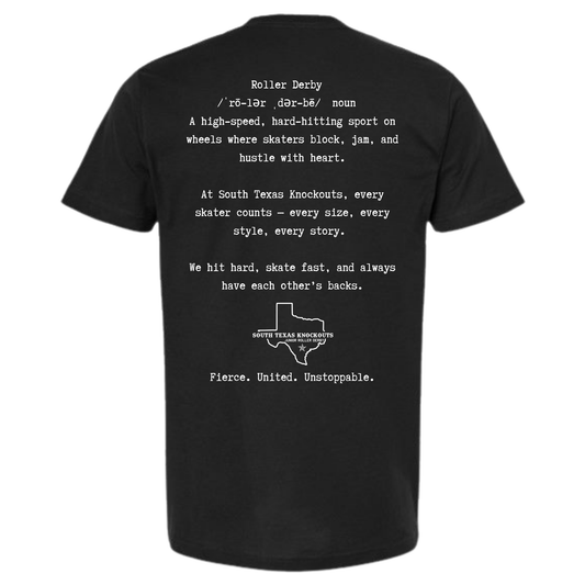 South Texas Knockouts "Roller Derby Definition" Tee