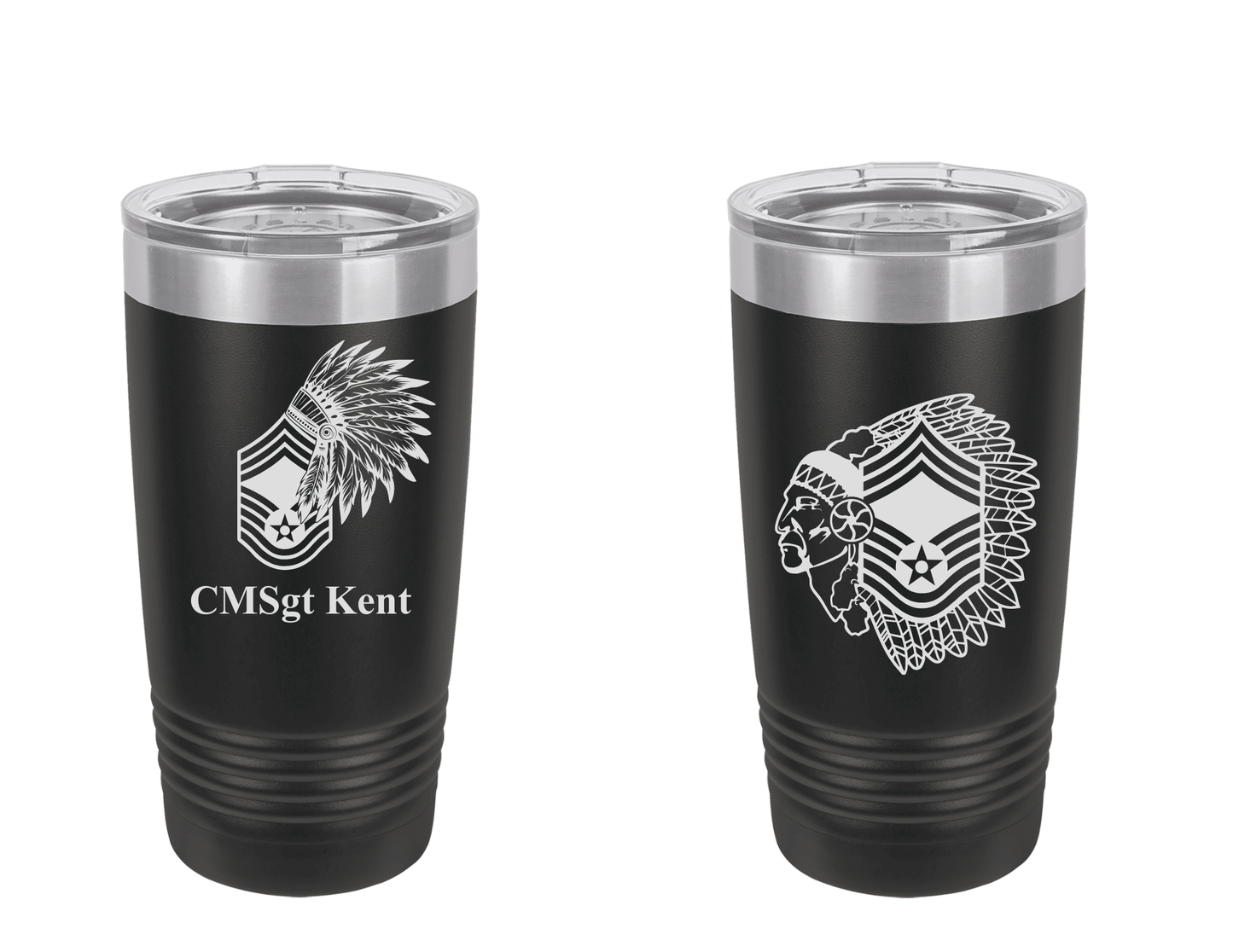 Personalized Military Rank Polar Camel 20oz Tumbler