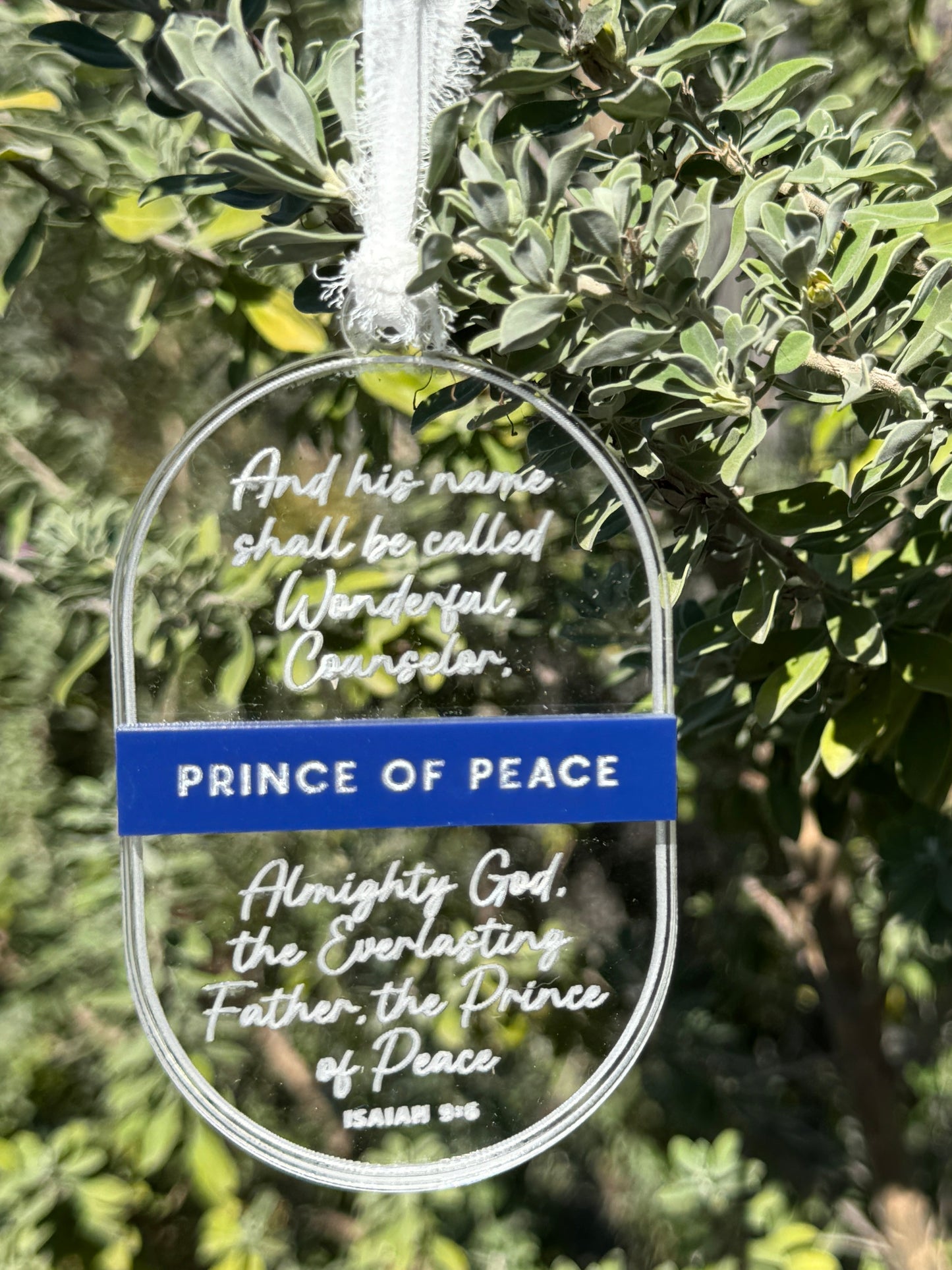 King of Peace – Christian Acrylic Ornament
