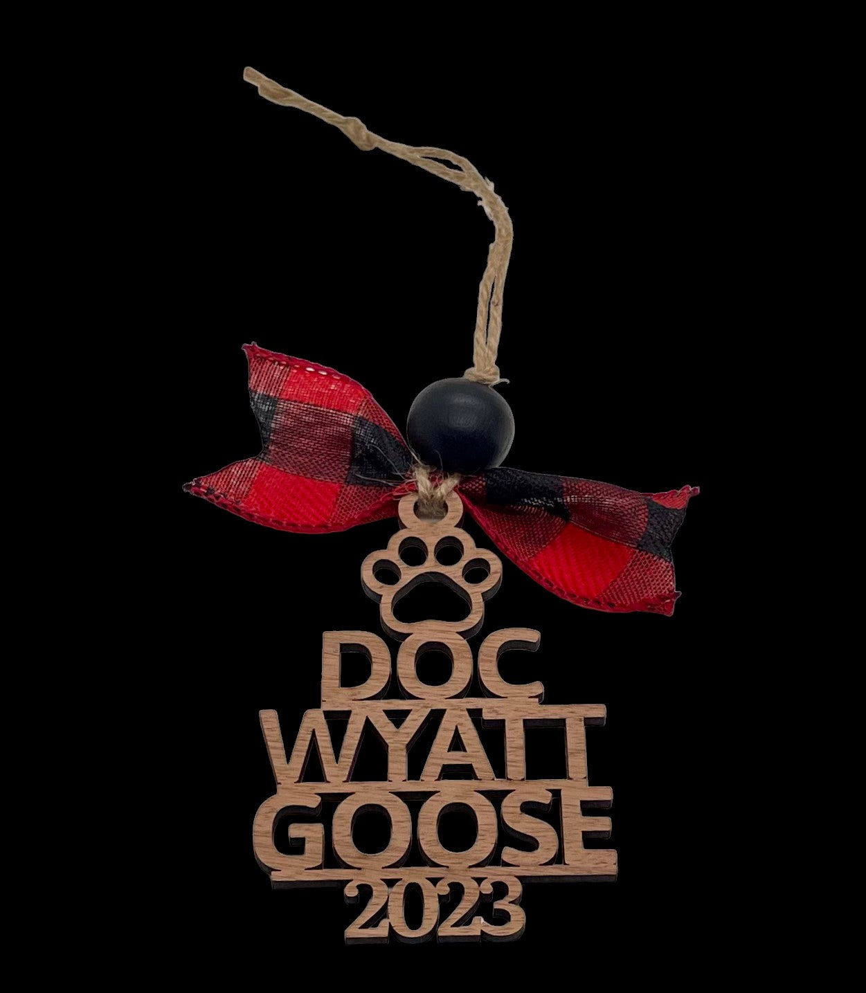 Family Name Christmas Tree Ornament