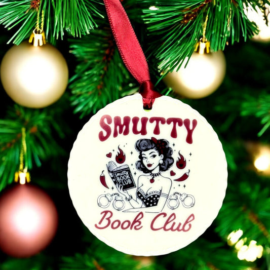 Smutty Book Club Ornament