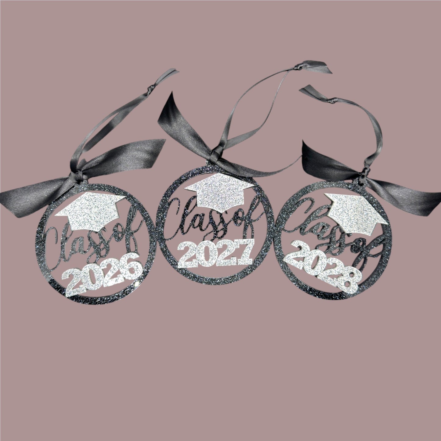 Custom “Class Of” Graduation Ornament – Layered Acrylic, Choose Colors