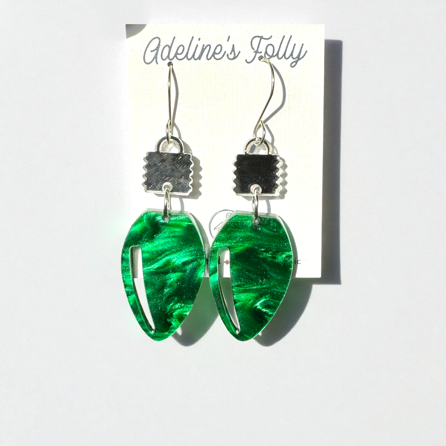 Christmas Bulb Light Earrings - Metallic/Multiple Colors Available!