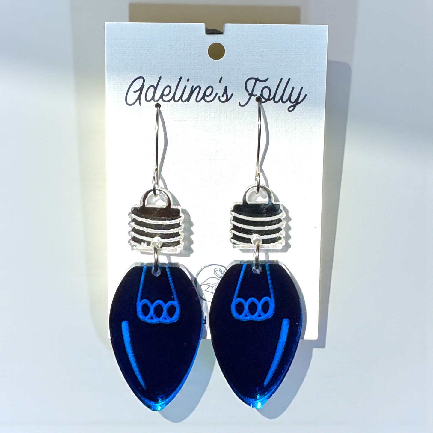 Christmas Bulb Light Earrings - Metallic/Multiple Colors Available!