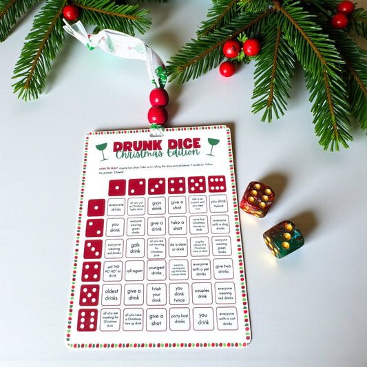 Christmas Drinking Dice Game – Holiday Party Fun for Adults