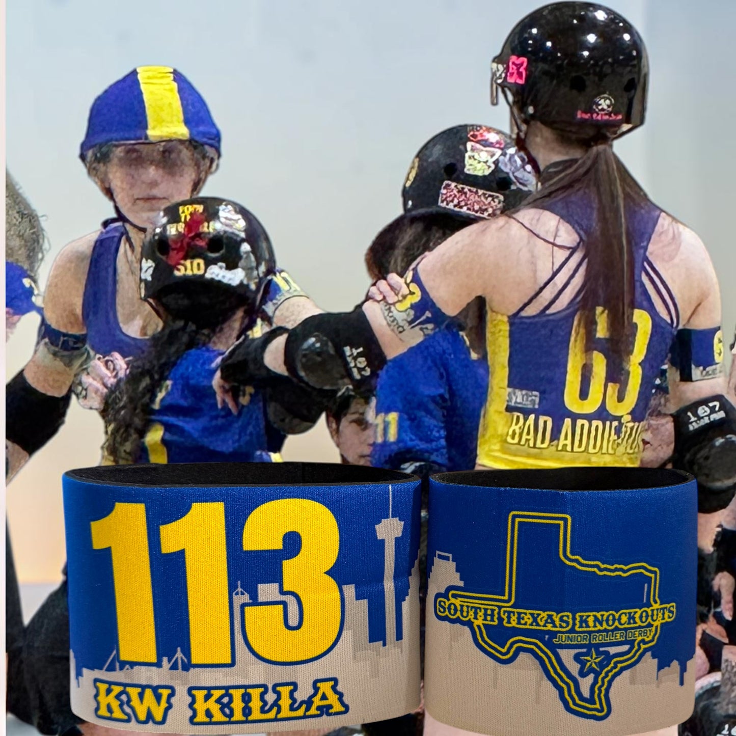 South Texas Knockuts Roller Derby Arm Bands – WFTDA Compliant