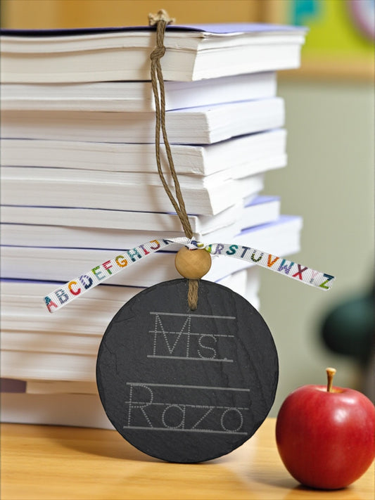 Personalized Teacher Name Ornament