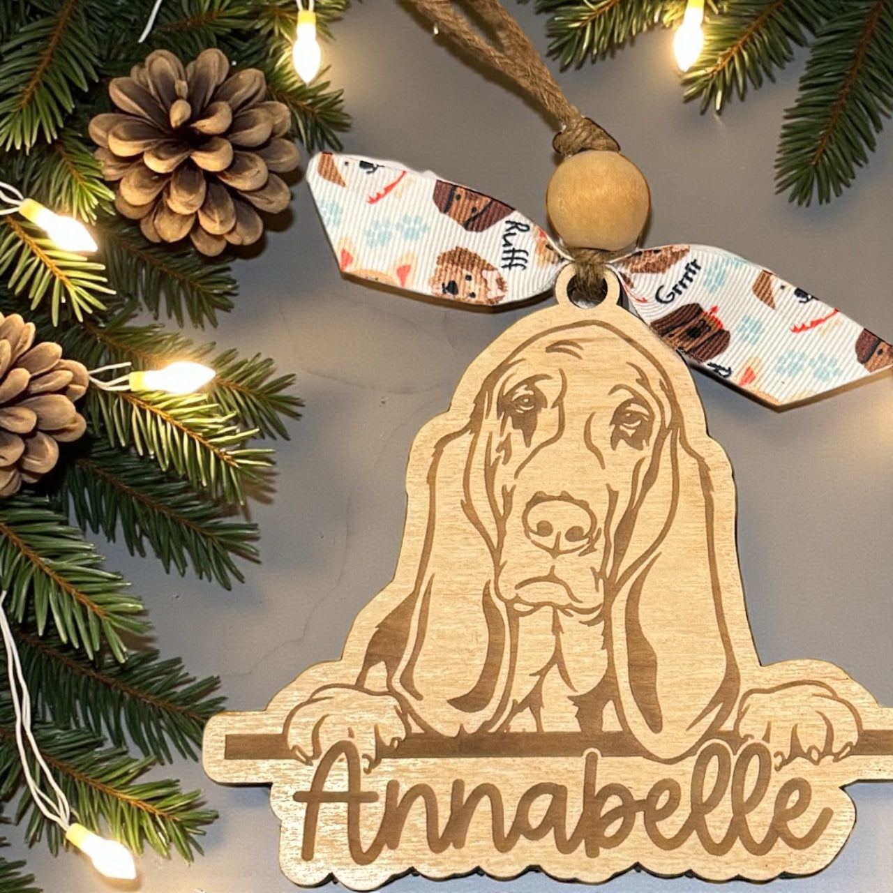 Personalized Engraved Dog Breed Ornament