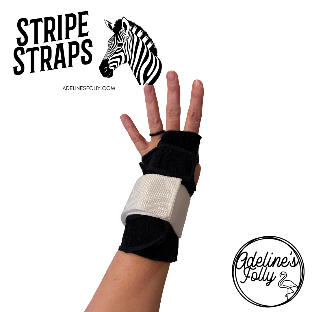 Stripe Straps - Wrist Bands for Roller Derby Jam Ref & Scorekeeper