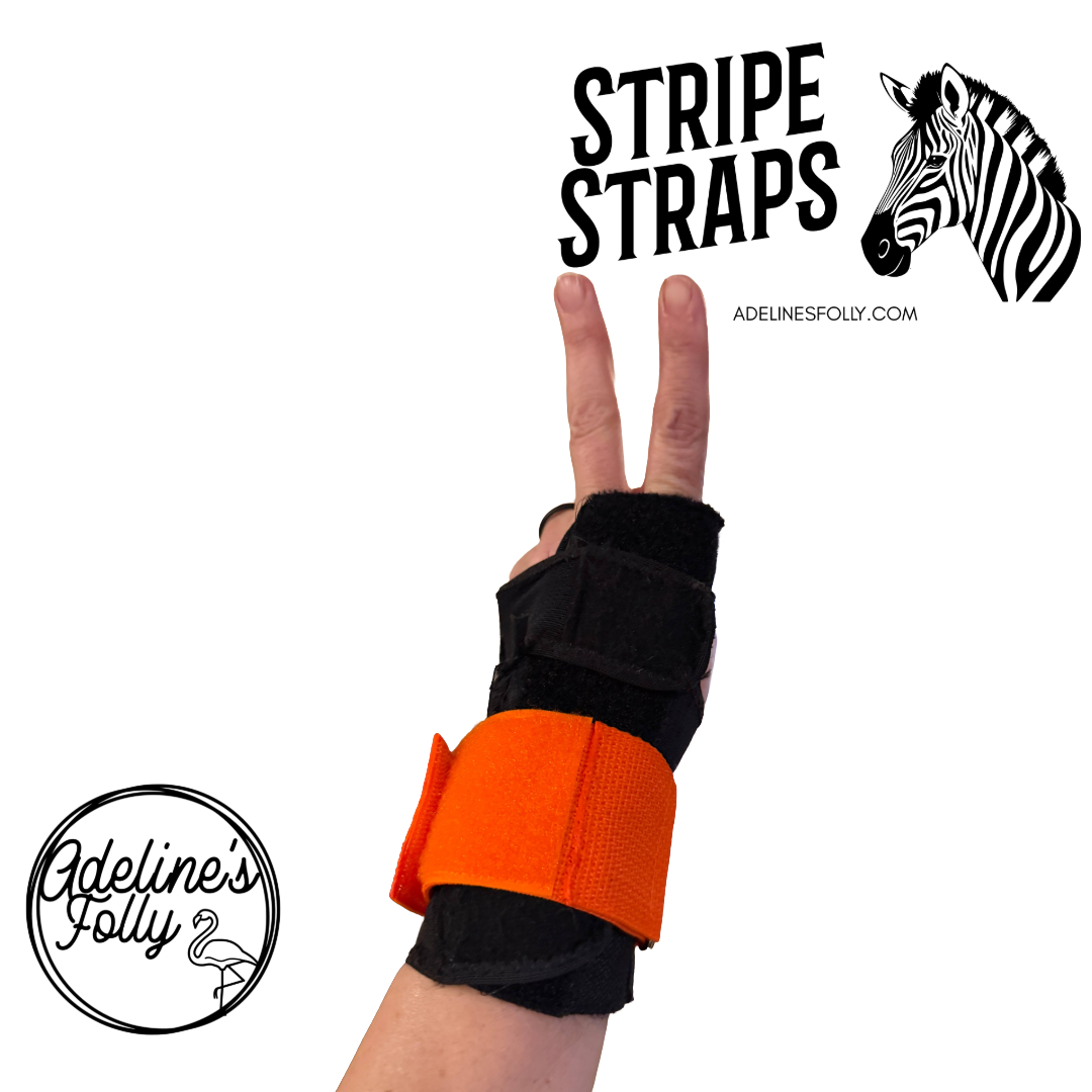 Stripe Straps - Wrist Bands for Roller Derby Jam Ref & Scorekeeper