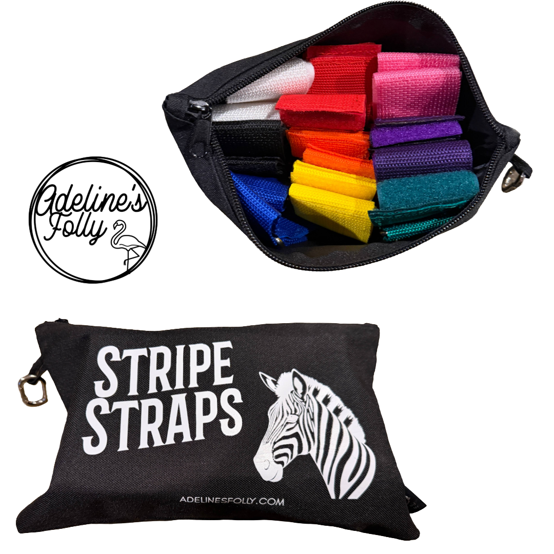 Stripe Straps - Wrist Bands for Roller Derby Jam Ref & Scorekeeper