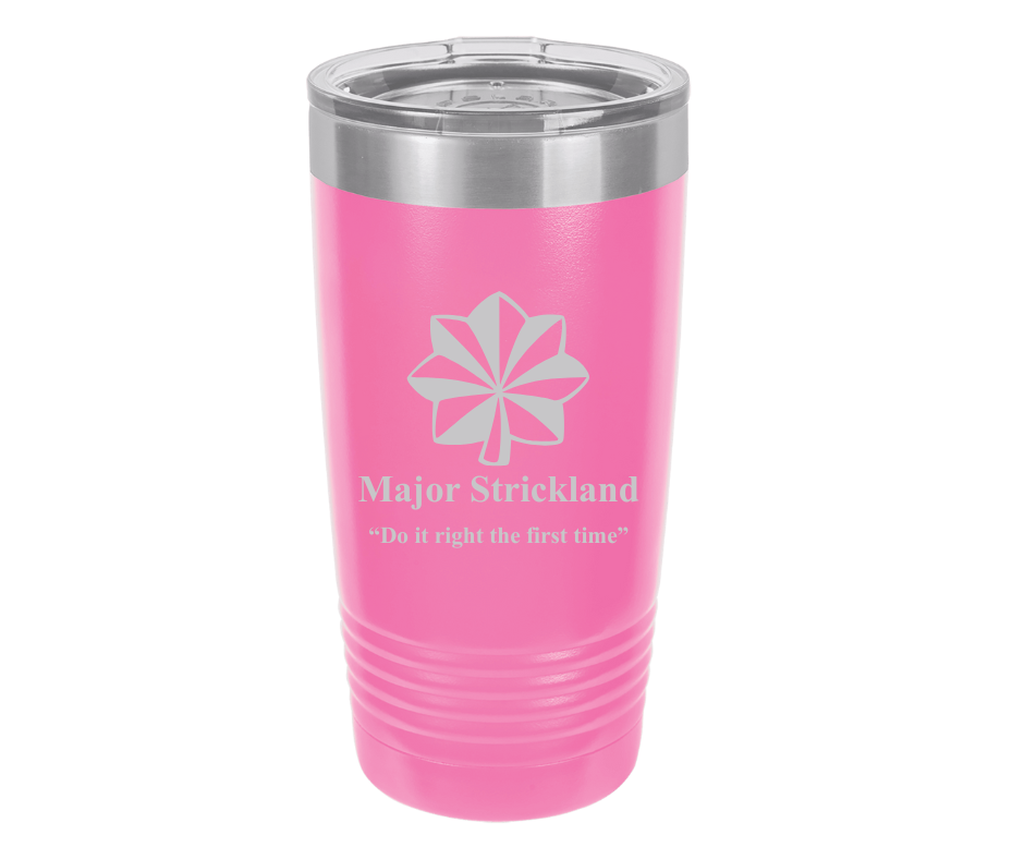 Personalized Military Rank Polar Camel 20oz Tumbler