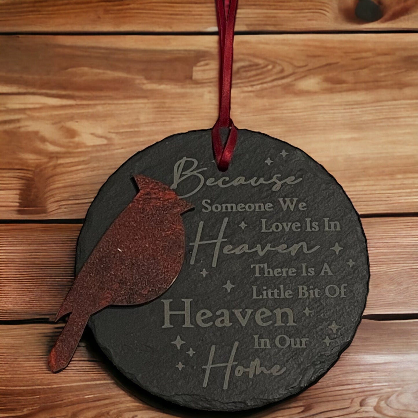 Customizable Cardinal Memorial Christmas Ornament