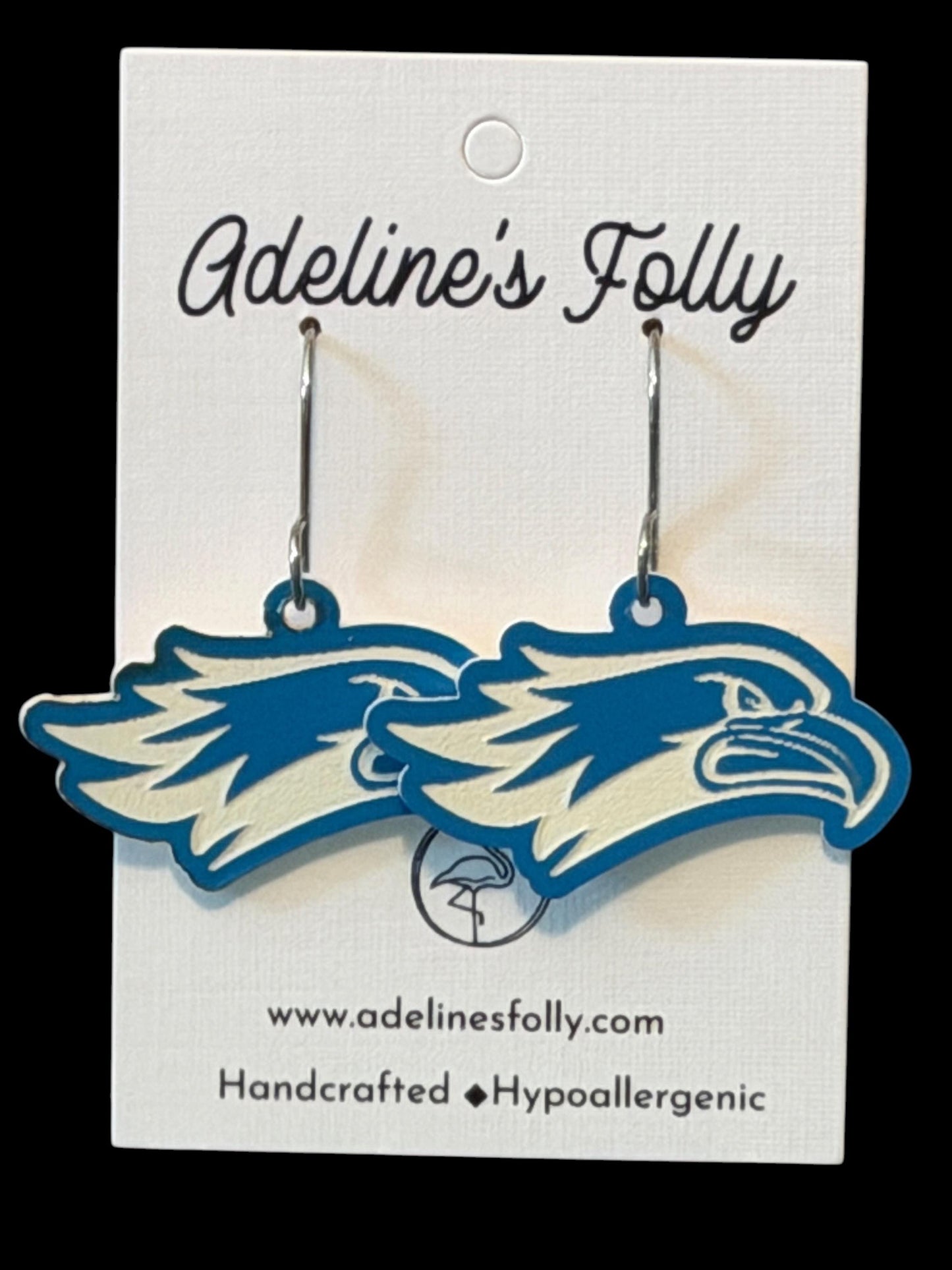Custom School Logo Earrings | Lightweight Acrylic Team Spirit Jewelry