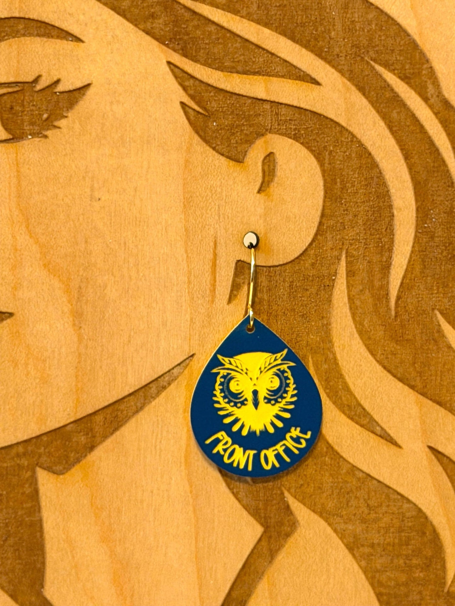 Custom School Logo Earrings | Lightweight Acrylic Team Spirit Jewelry
