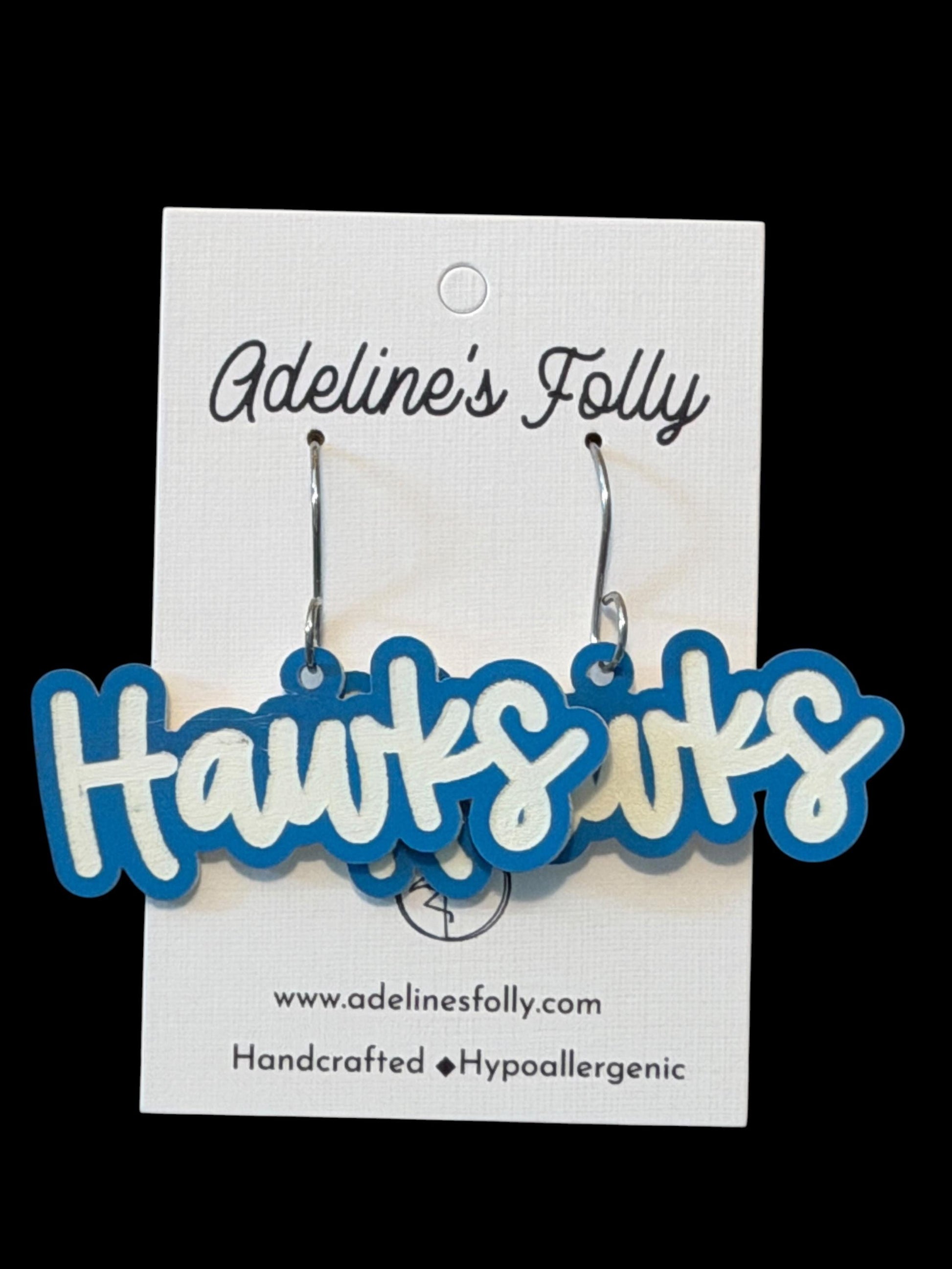 Custom School Logo Earrings | Lightweight Acrylic Team Spirit Jewelry