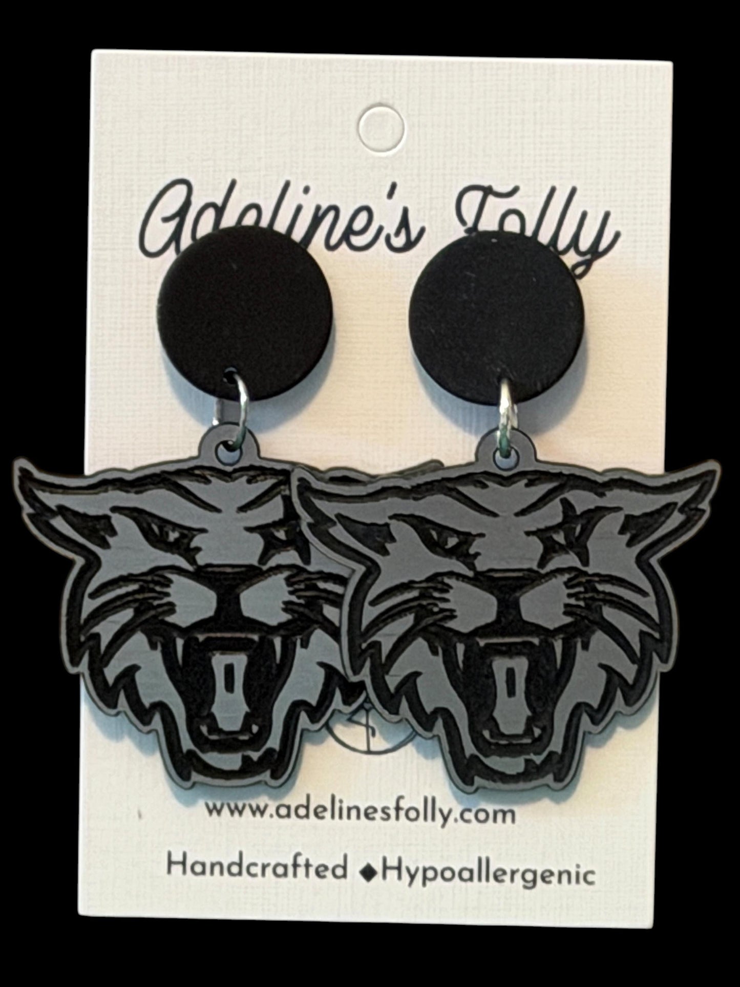 Custom School Logo Earrings | Lightweight Acrylic Team Spirit Jewelry